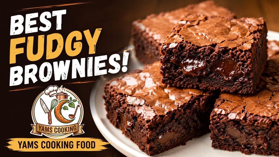 Fudgy brownies with a crinkly top